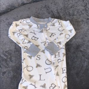 Super cute unisex footie pajamas